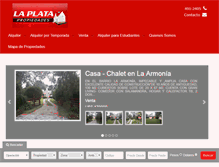 Tablet Screenshot of laplatapropiedades.com